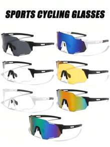 1pc Women's Integrated Ski Goggles, Colorful Coated Sports Windproof Driving Cycling Glasses Easy Comfort Casual Outfits Outdoor Cycling Glasses For Summer Beach Vacation,Outdoor,Travel Autumn Accessories Goggles