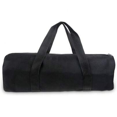 多功能工具袋，男士小型工具包，宽口工具收纳袋，大容量工具手提袋，适用于电工、机械师、扳手、钳子，黑色