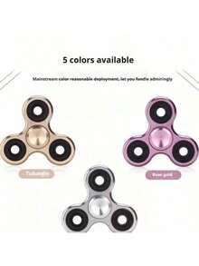 Spinner de Mão de Metal com Rolamento R188 Silencioso, Feito de Liga de Alumínio para Alívio de Estresse, Brinquedo de Mesa de Escritório para Adultos, Auxílio para Ansiedade e Foco, Brinquedo Fidget de Mão EDC