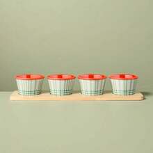 4pk Summer Plaid Melamine Bowl Serving Set - Hearth & Hand ™   With Magnolia