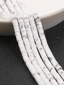50pcs 2*4mm Round Agate, Turquoise, Quartz White Beads, DIY Bracelet Spacer Beads