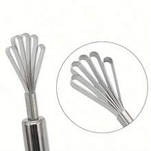 1 pieza Rallador de coco manual de acero inoxidable, Extractor de pulpa de coco de cinco garras, Cuchara para pulpa de coco fresca, Herramienta de rallado de coco para la cocina del hogar - Plateado - Ver 6