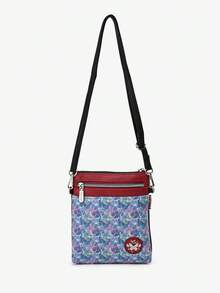 Sweet & Candy Women's Messenger Bag Pu Leather Cute Fun Print Butterfly Original Design Light To Carry Travel School Commuting Retro College Exquisite Commuting - Noir (Black) - View 2