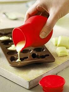 1/2pcs Silicone Chocolate Melter, Microwave , Non-Stick & Heat Resistant, Suitable For Commercial Or Home Use - Multicolor - View 3