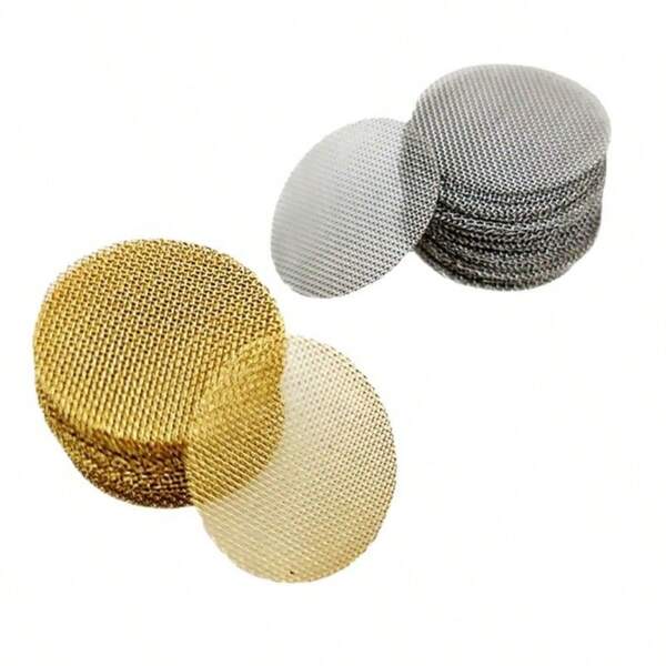 20pcs Pipe Screens, 3/4 Inch Pipe Filters, 50pcs Premium Stainless Steel Pipe Screens And 50pcs Brass Filters