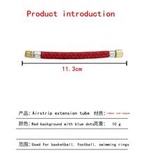 Set de 7 piezas Bomba de mano azul, Bomba de aire portátil de 6 pulgadas, para inflar baloncesto, balón de fútbol, balón de voleibol, globo, anillo de natación, con válvula de aguja y manguera