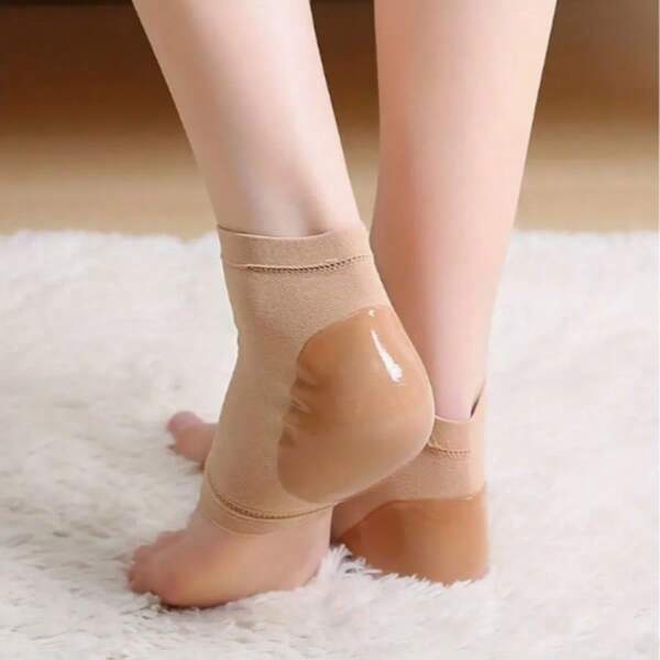 1 Paar/2 Paare feuchtigkeitsspendende Silikon Anti-Riss Fersen Socken, Anti-Riss feuchtigkeitsspendende Socken, Schutzabdeckungen für trockene und rissige Füße, Fersen Socken, Abdeckungen für hochhackige Schuhe, für Männer und Frauen, für trockene, harte und rissige Haut