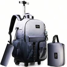 3 pezzi set di bagaglio a mano con zaino con ruote, zaino porta PC per scuola e trolley da viaggio, disponibile in più colori