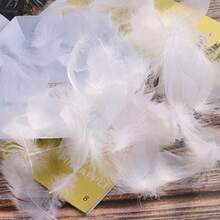 Set de 100 piezas de plumas de color rosa degradado suaves y esponjosas - Decoraciones de boda, fondos de escenario, suministros para fiestas que pueden usarse para hacer atrapasueños de bricolaje, sin caja de regalo - Multicolor - Ver 5