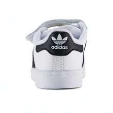 Adidas Originals Zapatillas deportivas casuales de corte bajo EF4842 SUPERSTAR CF I para niños pequeños/bebés - Blanco - Ver 4