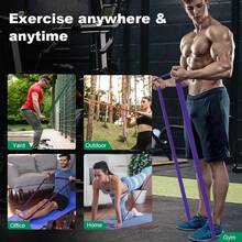 5~120磅健身阻力带家用健身扩展器引体向上辅助弹力带拳击敏捷性训练健身器材瑜伽普拉提配件 - 多色 - 查看 4
