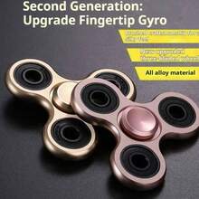 Spinner de Mão de Metal com Rolamento R188 Silencioso, Feito de Liga de Alumínio para Alívio de Estresse, Brinquedo de Mesa de Escritório para Adultos, Auxílio para Ansiedade e Foco, Brinquedo Fidget de Mão EDC