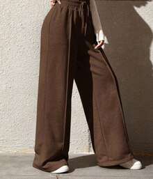 Women's Lanzinha Pants Winter Fashion Pantaloons - 鏽棕色 - 查看 4