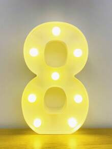 1set Birthday Theme Number Atmosphere Lamp (16/18/20/21/30 Yrs), Alphabet & Number Atmosphere Lamp (2024/2025/HAPPY, Etc), Adult Party Number Atmosphere Lamp,Christmas - Multicolor - View 16