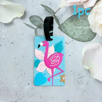 4pcs Flamingo Luggage Tags To Accompany You On A Wonderful Journey Travel Essentials Travel Accessories Vacation Summer Holiday Back To School Women Mini Travel Products