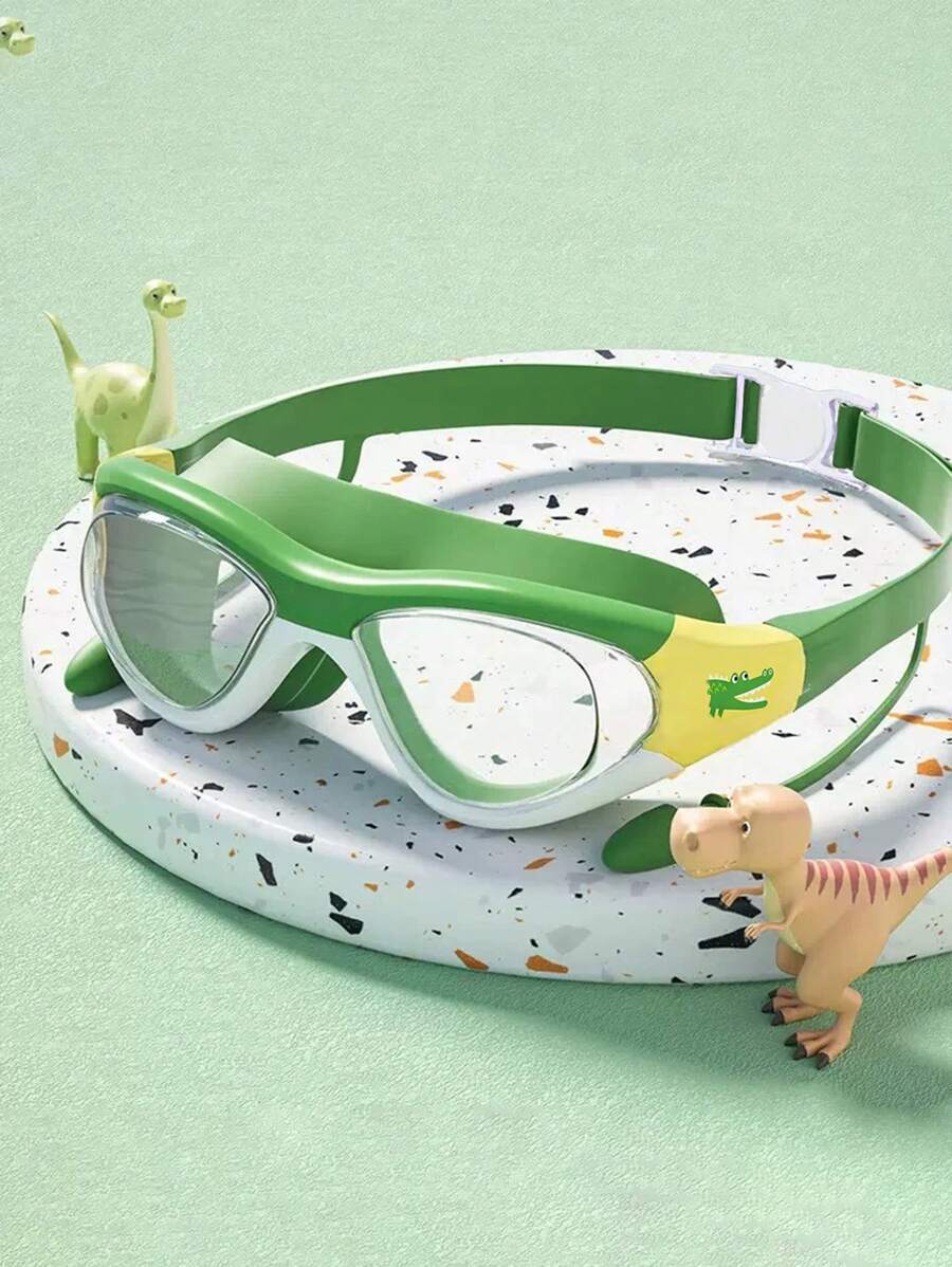 Children's Swimming Goggles Waterproof, Anti-Fog And Anti-Ultraviolet Adjustable Glasses Strap Pool Queue Beach Vacation