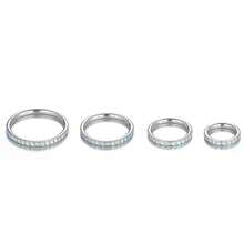 SWANJO Aros de nariz de acero quirúrgico 316L con circonita cúbica, 16G, joyería corporal para piercings en cartílago, hélix, rook, trago y concha - AS617 - Ver 6