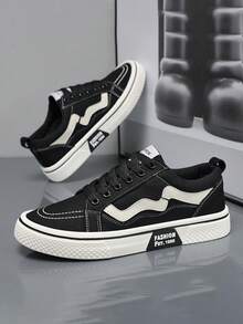 Chaussures en canevas pour hommes étudiants 2025, nouvelles chaussures d'été confortables, respirantes, avec semelle antidérapante, baskets basses décontractées et polyvalentes en style années 2000 pour les jeunes. Idées cadeaux pour la Saint-Valentin