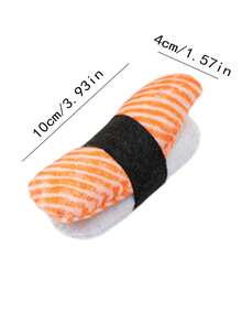 2pcs/Set, Random Sushi Cat & Cat Self-Amusement Plush Toys, Realistic Simulation Sushi Cat Accessories For Pets - Multicolor - View 7