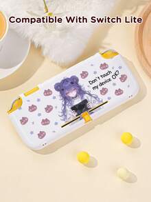 Ayotu 1pc Purple Anime Girl Pattern TPU Protective Case Compatible With Nintendo Switch Oled /Switch/Switch Lite/ New Switch2 (2025) -Dock-Compatible Design, No Removal Needed,Drop And Dustproof,Multiple Color Options - Multicolor - View 9