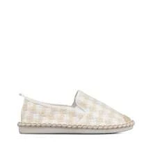 1 Paar rhombenförmiges Farbblock Preppy Stil Polyester geflochten Espadrilles, bohemisch geeignet für Strand, Party, Urlaub, innen und außen, Frühling/Sommer