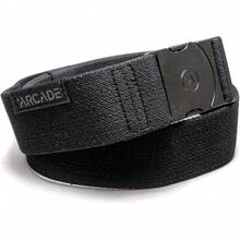 The Original Unisex Adventure Belt, Heavy Duty Elastic Webbing, Non-Metal Travel Friendly Buckle - Brown - View 10