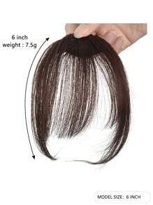 Clip In Air Bangs Thin Fake Fringes Natural Straigth Synthetic Neat Hair Bang Accessories For Girls Invisible Natural 4 Colors