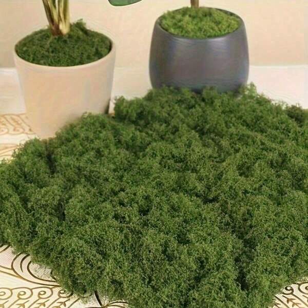 300g/10.58oz 100g/40g Simulated Moss Lawn, Artificial Fake Moss Micro Landscape Layout, Green Plant Lawn, Potted Plant Window Decor, Landscape Design