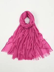 1 chiếc khăn trùm đầu Modal Hijab 50+ màu tùy chọn, mềm mại, nhẹ, chống trượt, thoáng khí, có tua rua thanh lịch dành cho nữ, thiết yếu để mặc hàng ngày với váy Abaya - Khăn trùm đầu Modal - Xem 15