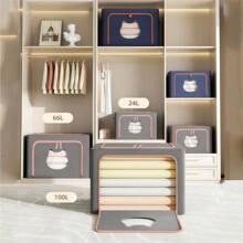 1 pièce de grande capacité Bacs de rangement pliables avec fenêtre transparente, boîtes de rangement rectangulaires, cadre en acier galvanisé pliable et imperméable. Organisateurs polyvalents pour armoire avec fermeture à rabat. Rangement sous le lit. Boîtes de rangement en tissu de qualité supérieure pour vêtements et livres. Solutions idéales pour le déménagement et l'emballage. Chambre à coucher, organisateur, rangement à la maison. T-shirt blanc femme, pantalon noir femme, vêtements d'hiver pour dames, robe