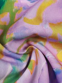 ii Plus Size Printed Button-Down Casual Shirt - Purple - View 7