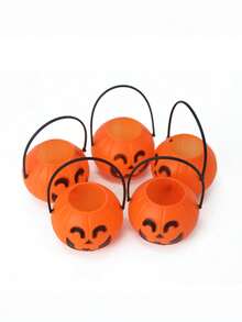 1/6/9件万圣节糖果万圣节糖果桶南瓜糖果桶南瓜灯万圣节派对布置道具 - 彩色 - 查看 8