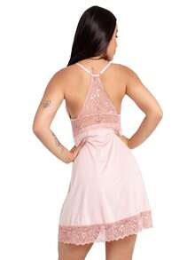 Women Nightgowns & Sleepshirts - 乾枯玫瑰色 - 查看 7