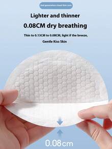 100pcs Disposable Nursing Pads, Soft & Super Absorbent Breast Pads, Essential For Breastfeeding Mothers, Postpartum Milk Leakage Pad, Necessities For Newborn Baby Boys And Girls - Yellow - View 5
