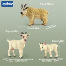 Realistic Farm Animal Figurines Toys Set, Plastic Learning Educational Playset Animal Themed Party Supplies For Easter Egg Birthday Christmas,Farm World - Pig, Goose, Chicken, Duck, Dairy Cow, Donkey, Water Buffalo, Sheep, Rabbit, Dog, Cat, Parrot Farm Animal Toys For Kids Girls Boys Ages 3+