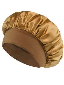 Satin-Lined Sleep Cap, Mulberry Silk Sleep Cap, Luxurious Satin Silk Sleep Cap - Adjustable Drawstring, Comfortable Fit, Satin-Lined Hair Protection, Suitable For Natural Curly Hair, Applicable For Makeup, Cooking, Sleeping, Salon Towels, Hotel Spa, Home Goods, Towels, Skincare - Multicolor - View 14
