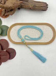 1 pieza Rosario musulmán de 99 cuentas, pulsera de cuentas de oración