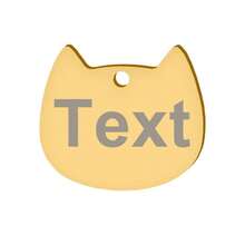 Customizable 10 Font Options, 4 Color Choices, Personalized Pet Name And Contact Information Tag, Stainless Steel Anti-Lost Name Plate For Cats And Dogs - Multicolor - View 53