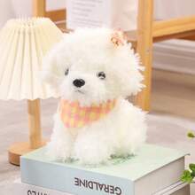 25cm Cute Curly Plush Dog Doll, Comfort Baby, Stuffed Animal, Plush Dog Doll, Puppy Doll, Realistic Plush Dog Doll, Birthday Gift - Multicolor - View 10