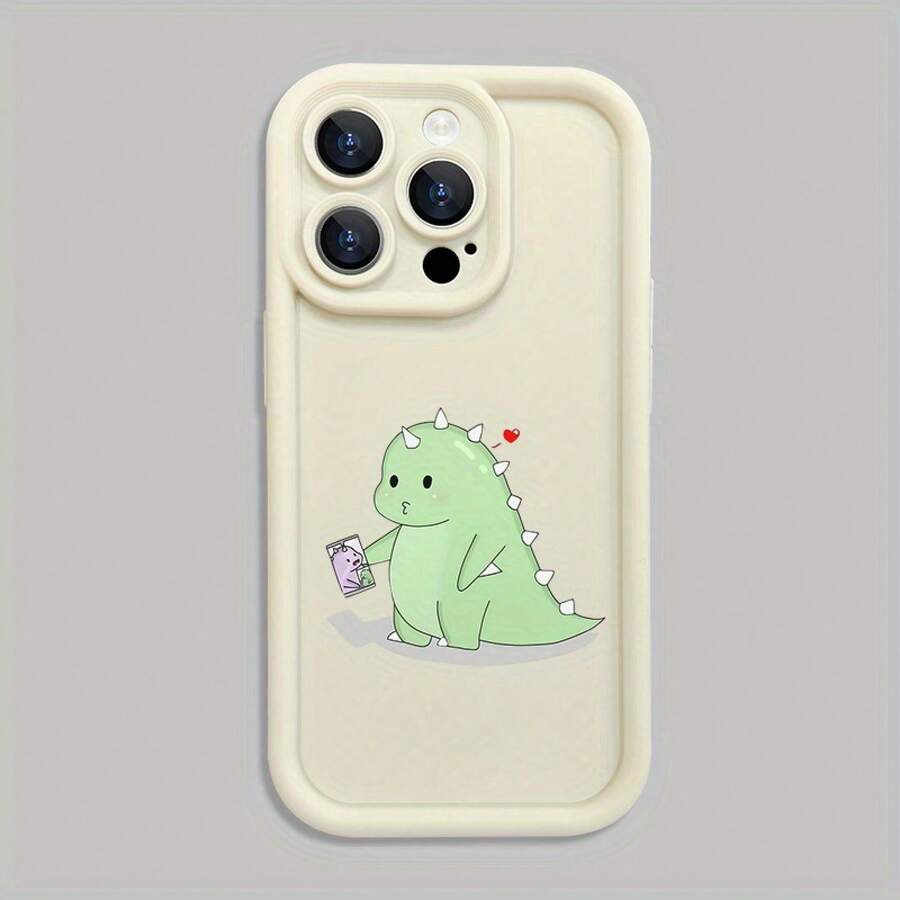 1pc Funda de Teléfono de TPU con Patrón Lindo, fundas, fundas para , Diseño de Compromiso de Estilo Cómic Adorable para Fundas de Teléfono Compatibles con los Modelos de  11 a 16, Incluyendo las Versiones Pro y Pro Max. - Color mixto 2 - Ver 1