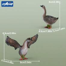 Realistic Farm Animal Figurines Toys Set, Plastic Learning Educational Playset Animal Themed Party Supplies For Easter Egg Birthday Christmas,Farm World - Pig, Goose, Chicken, Duck, Dairy Cow, Donkey, Water Buffalo, Sheep, Rabbit, Dog, Cat, Parrot Farm Animal Toys For Kids Girls Boys Ages 3+