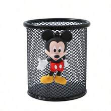 1pc  &  Pen Holder - Lightweight Mesh Design Desktop Organizer Box, Suitable For School & Office Supplies, Pink, Red And Blue Perfect Gifts - Multicolor - View 17