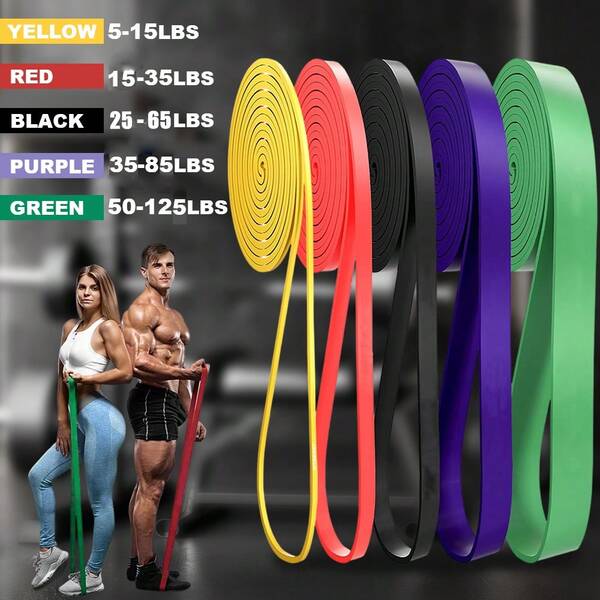 5~120lbs Fitness Resistance Bands Home Fitness Expander Pull Up Assist Elastic Bands Boxing Agility Training Workout Gym Equipment Yoga Pilates Accessory