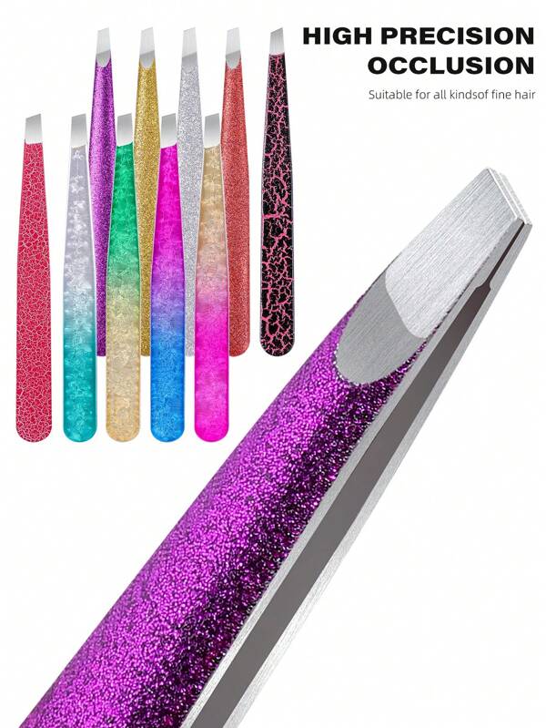 1 Set Of 4pcs Stainless Steel Multi-Style Tweezers, Suitable For Removing Hair, Beard, Eyebrow, Eyebrow Cleaning, 4 Different Tip Shapes For Various Scenarios