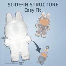 Cushion Cover Protective Case For Labubu, Dust-Proof Clear Shell, Storage Bag