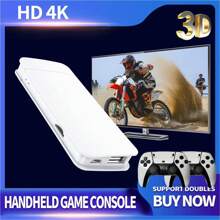 YIYI Handhedl Mini Retro Game Stick Game Console, 4K Output & Wireless Controller Plug And Play Video Game Console With 20000+ Games / 30000+ Games, Arcade Gaming Console(64G/128G)