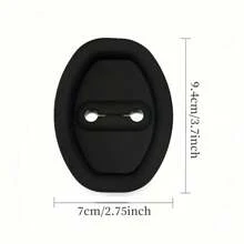 4 Pieces Of Silicone Car Door Lock Protection Sleeves, Rust Proof And Noise Reducing Interior Accessories, Suitable For All Car Models, Durable And Quiet Car Interior Accessories