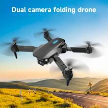 TOKQI Drone cuadricóptero E88, cámara HD 720P, control de altura fija, vuelo a 360°, control remoto plegable, juguete de dron ideal como regalo para Navidad, Halloween y Acción de Gracias