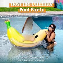 2025Hot SaleSloosh Inflatable Banana Pool Float - Ride On Banana Pool Floats Funny Swimming Pool Party Decorations - 1 - View 6