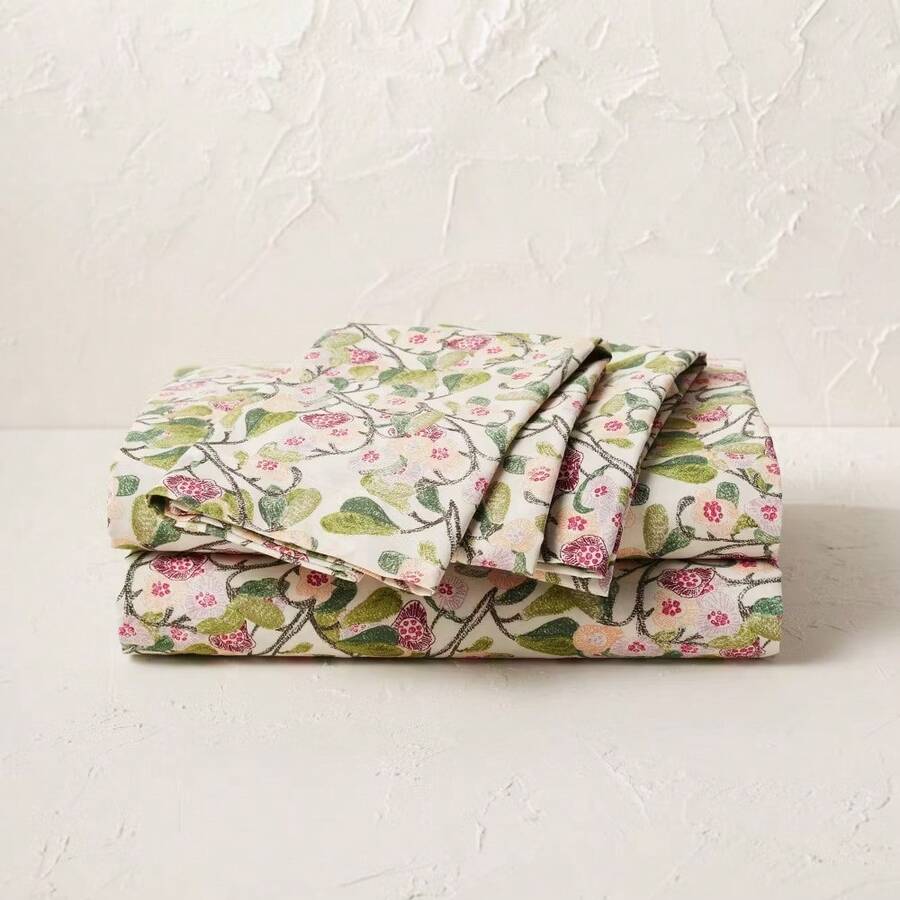 Printed Cotton Percale Sheet Set - Opalhouse Designed With Jungalow - Green - View 1